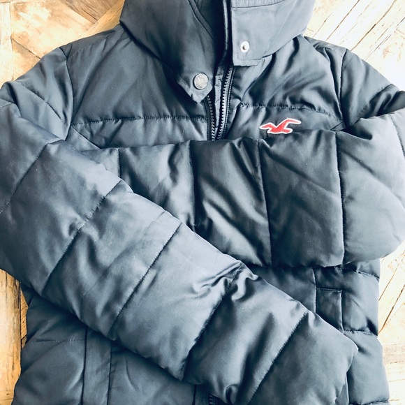 Fleece lined Holister Puffer Jacket - Picture 3 of 7